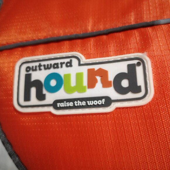 Brand New Outward Hound Orange & Grey Size Large Dog Life Jacket - Picture 3 of 7